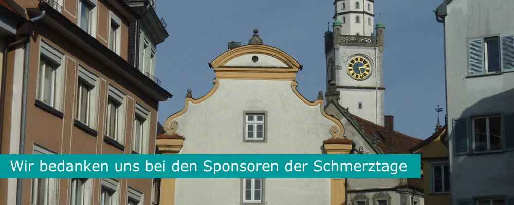 Sponsoren der Schmerztage Bodensee-Oberschwaben.